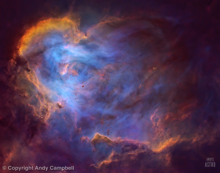 IC 2944 Running Chickenl Nebula in starless Narrowband